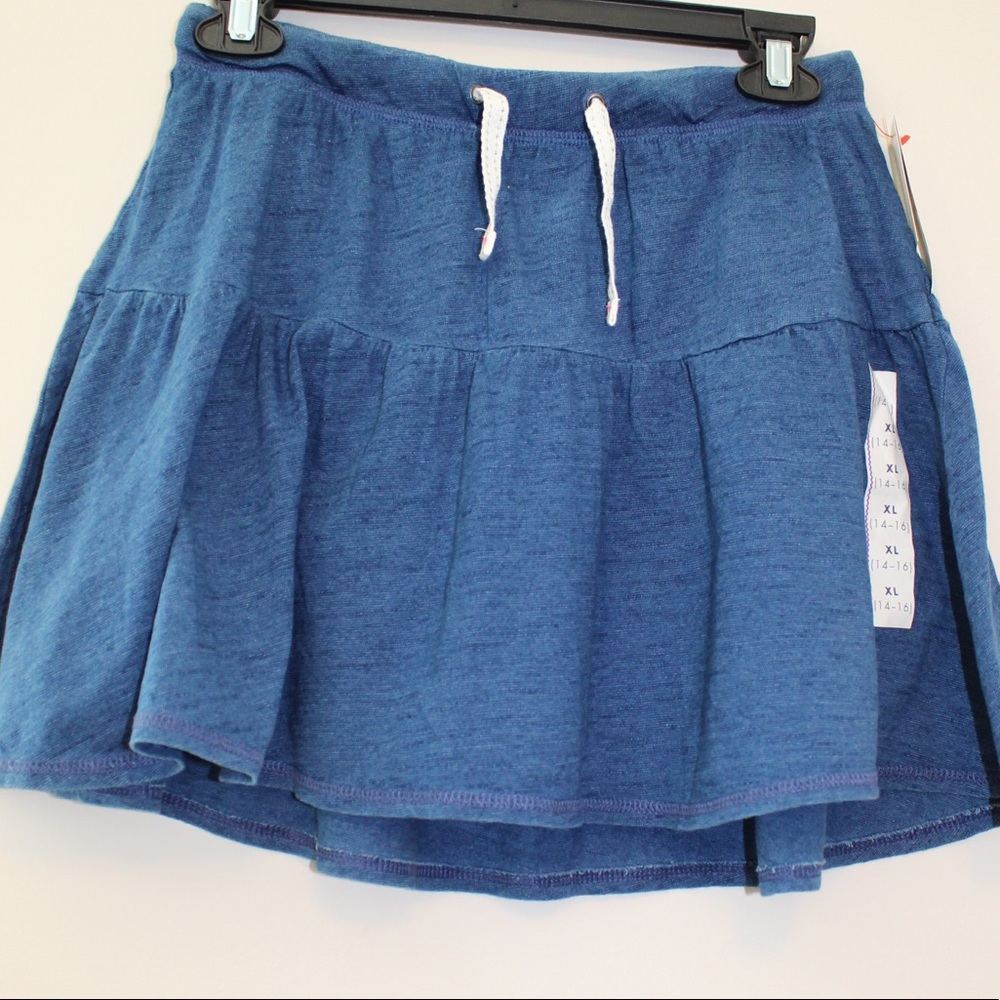 Cat and Jack Blue Skirt W/ Shorts Girls Size XL